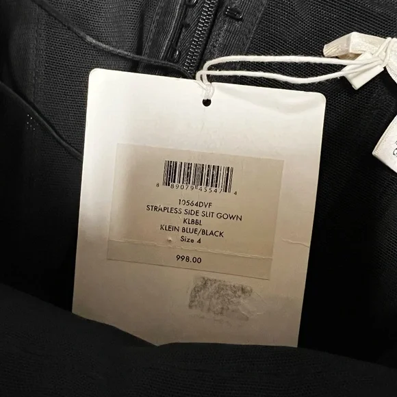 Diane von Furstenberg Royal Blue Strapless Satin Dress – NWT – $998 Retail - Picture 6 of 6